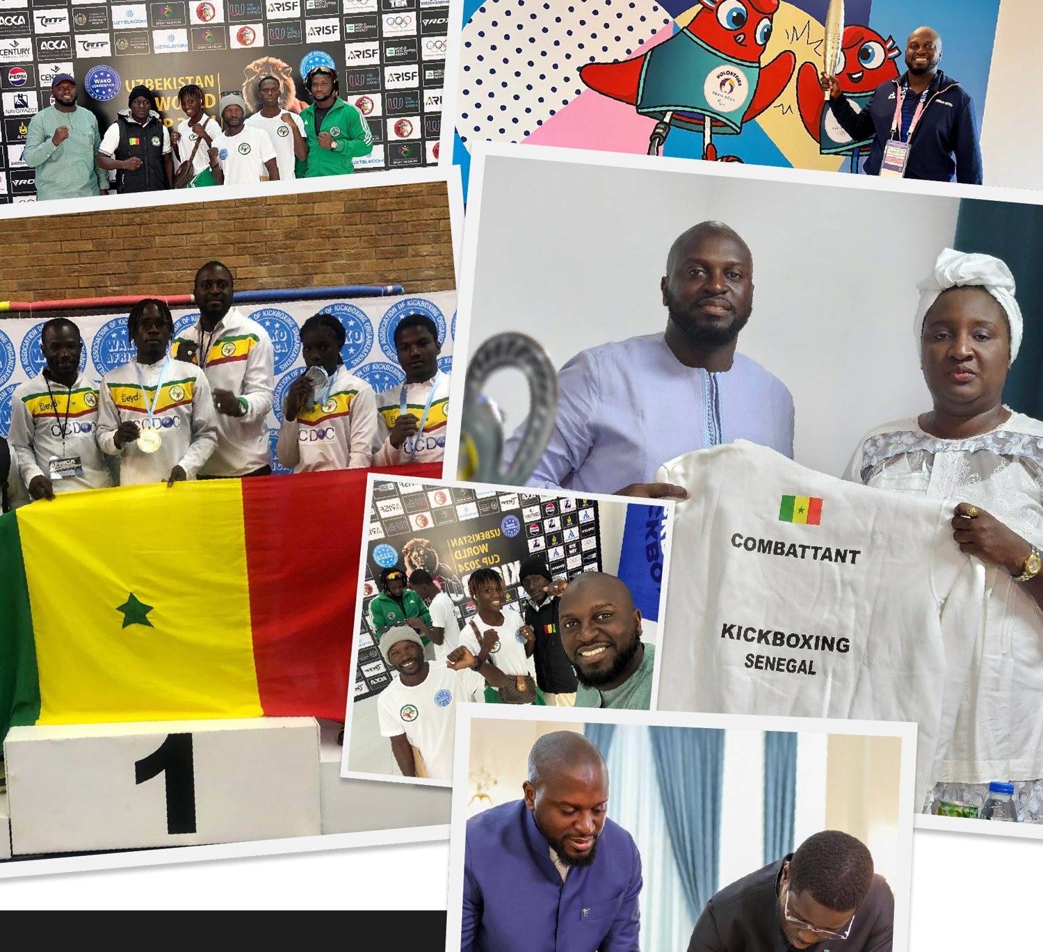 Moments de la campagne : podiums, équipe du Sénégal, soutiens officiels